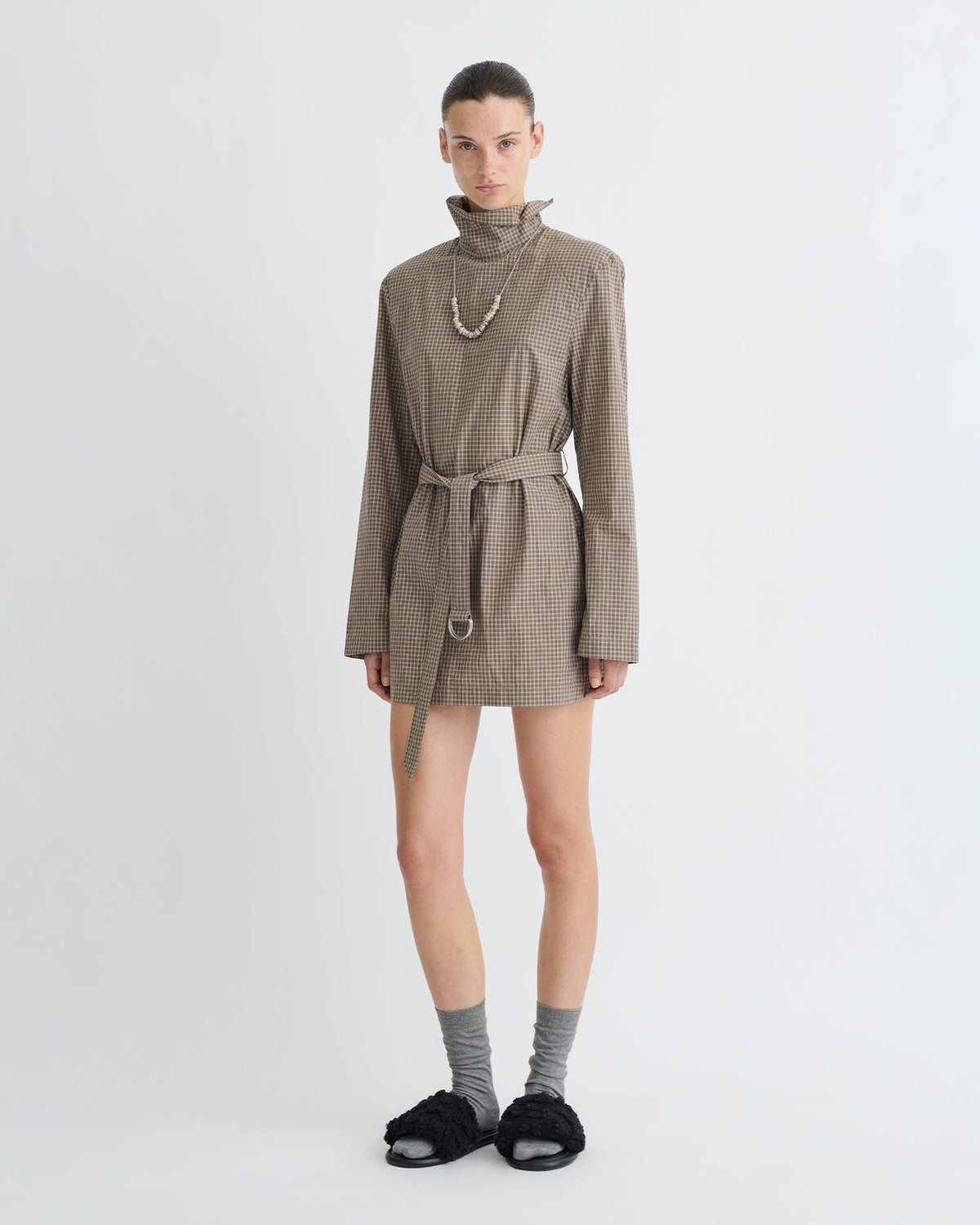 Geradine Mini dress - Brown/Creme | Nanushka