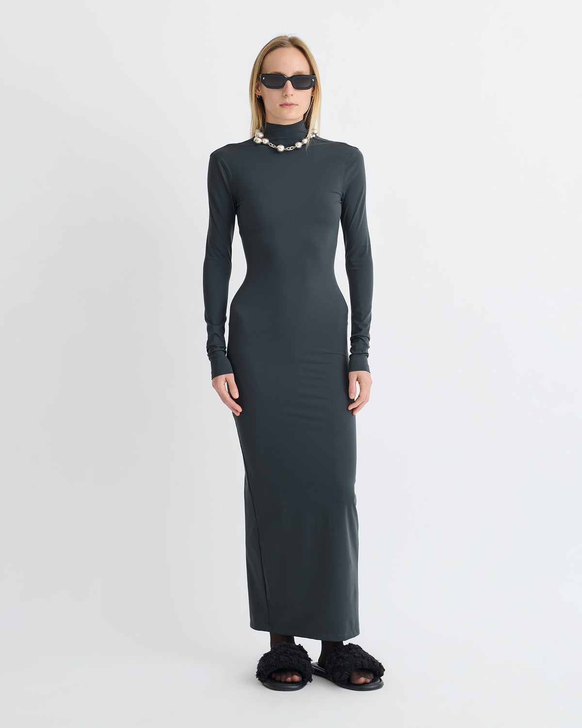Glinda Midi dress - Dusty Blue | Nanushka