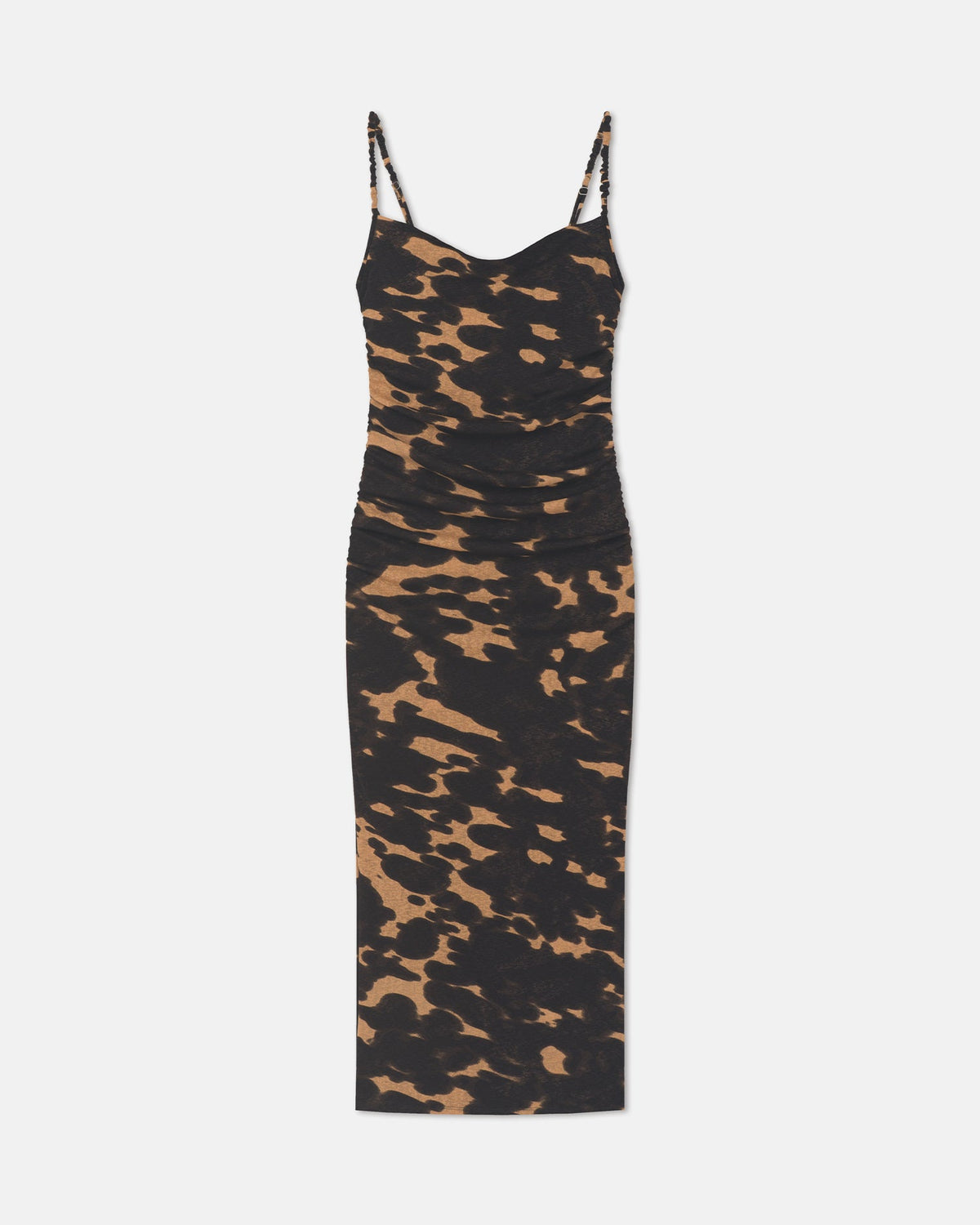 Alexa Mesh Jersey Dress - Midnight Mocha Apricot | Nanushka