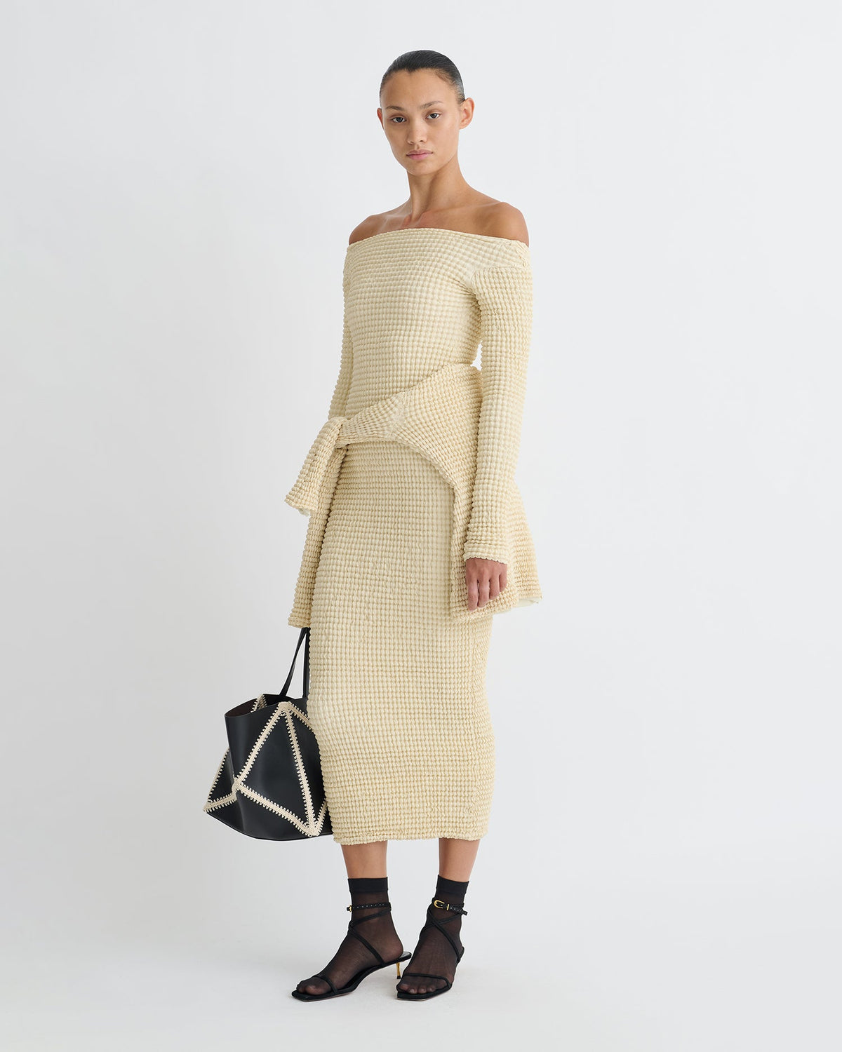 Zinia Long dress - Oat | Nanushka