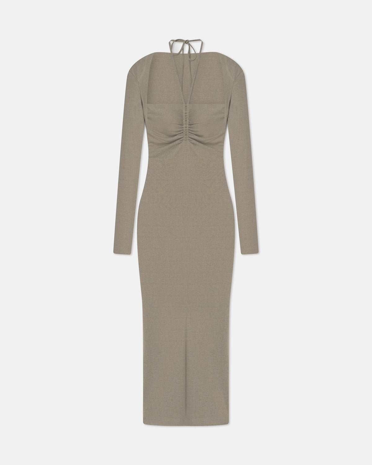 Aponi Mesh Jersey Dress - Fog | Nanushka