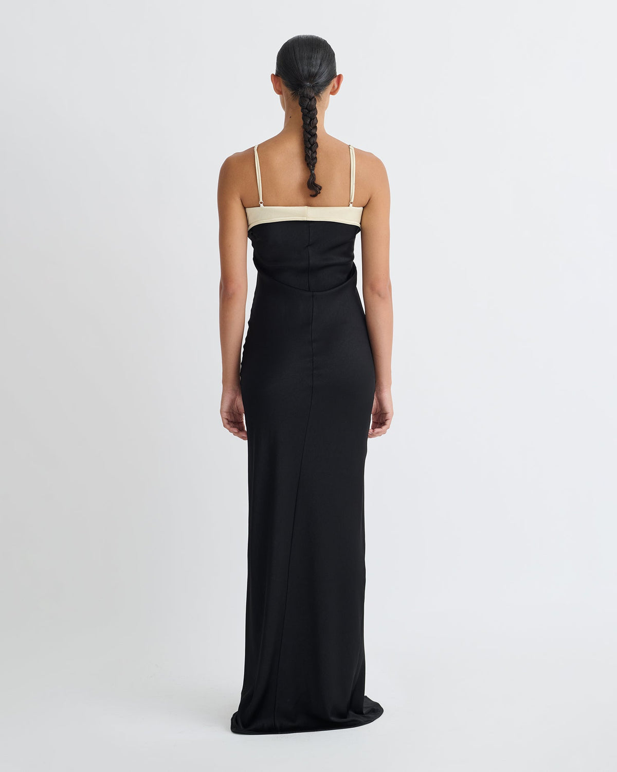 Nelma Dress - Black/Ecru | Nanushka
