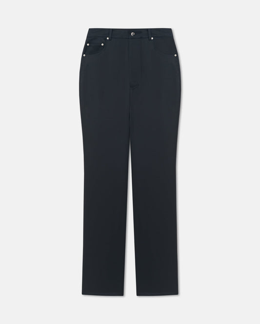 Jacoba Slip Satin Pants - Black | Nanushka