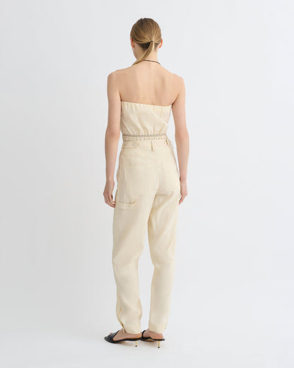 Daron Glass Poplin Pants - Oat | Nanushka