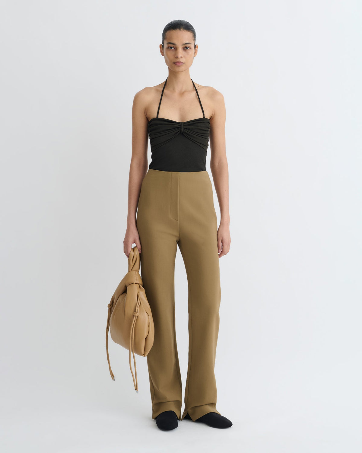 Cybel Tailored Pants - Brown | Nanushka