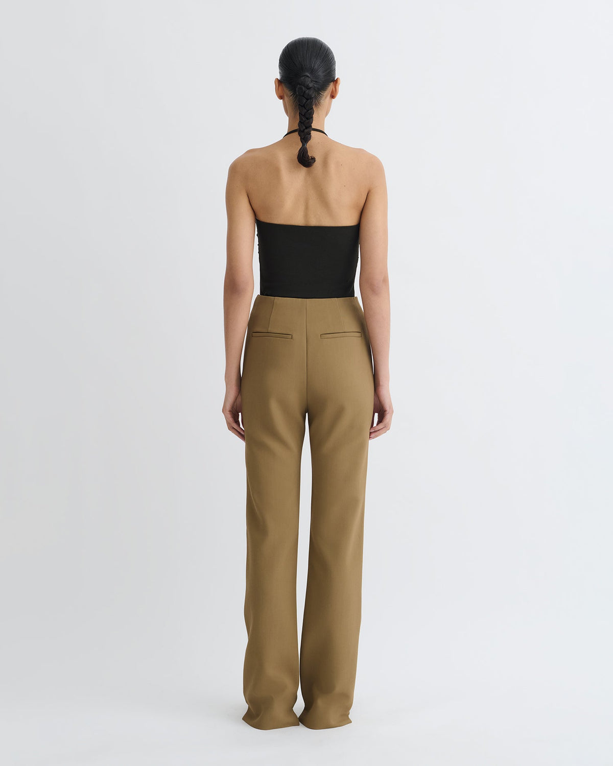 Cybel Tailored Pants - Brown | Nanushka