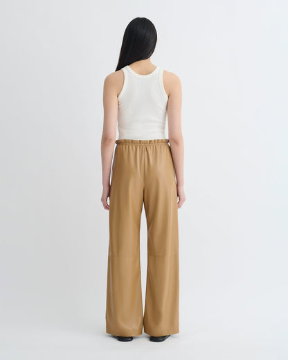 Geb Okobor™ Alt-Leather Pants - Oak | Nanushka