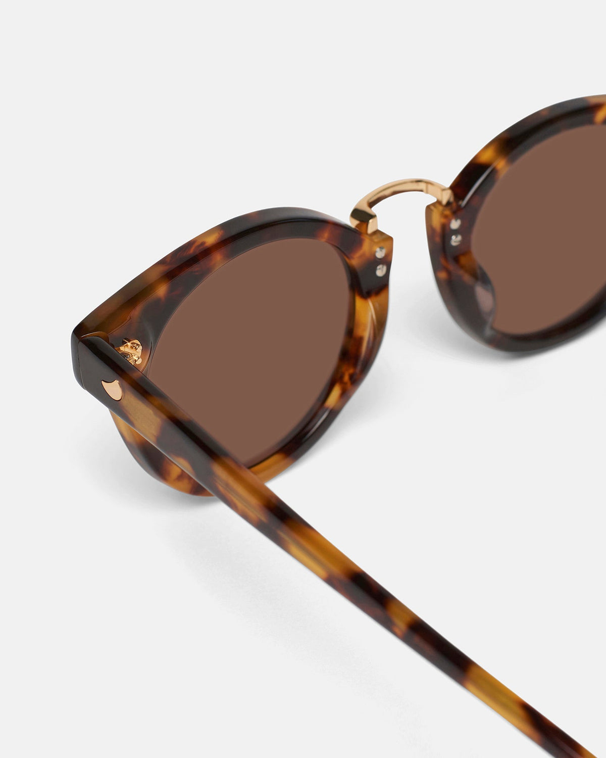 Duy Bio-Plastic Round-Frame Sunglasses - Dark Amber | Nanushka