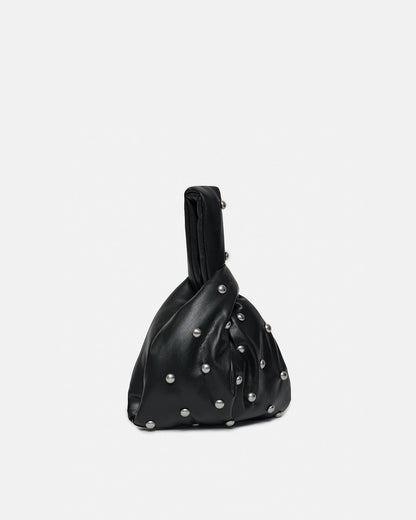 Jen Mini Okobor/Studs Evening Bag - Black/Silver | Nanushka