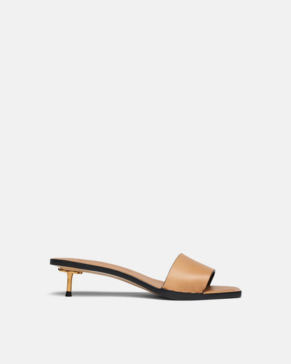 Ibiron Leather Sandals - Natural Tan | Nanushka
