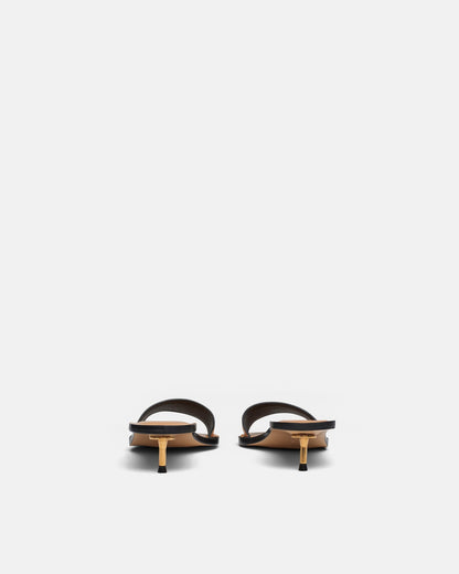 Ibiron Leather Sandals - Natural Tan | Nanushka