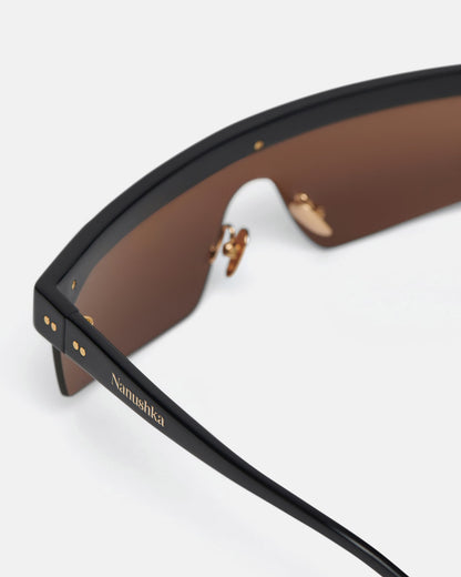 Callias Bio-Plastic Sunglasses - Black | Nanushka