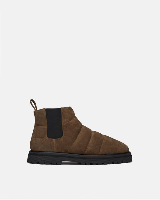 Bede Rounded Toe Boot - Olive | Nanushka