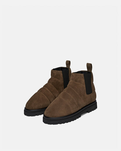 Bede Rounded Toe Boot - Olive | Nanushka