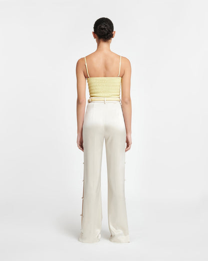 Selene Alt-Nappa Belt - Vanilla | Nanushka
