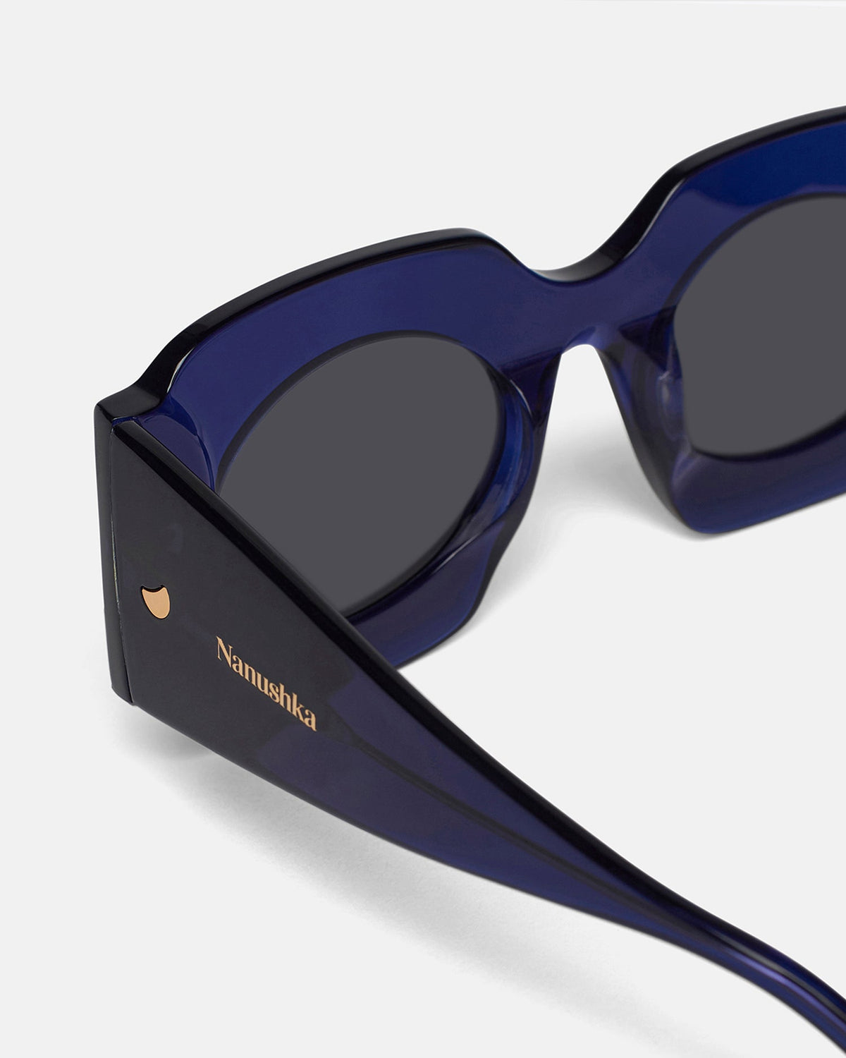 Cathi Bio-Plastic Square-Frame Sunglasses - Navy | Nanushka