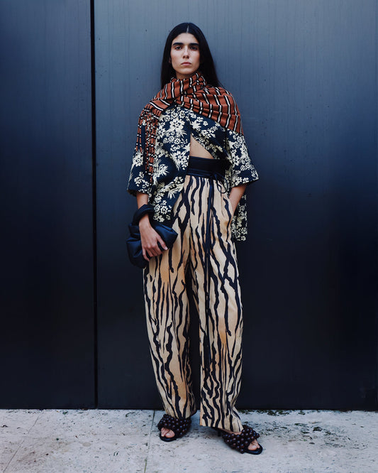 Zoela Pants - Abstract Shell | Nanushka