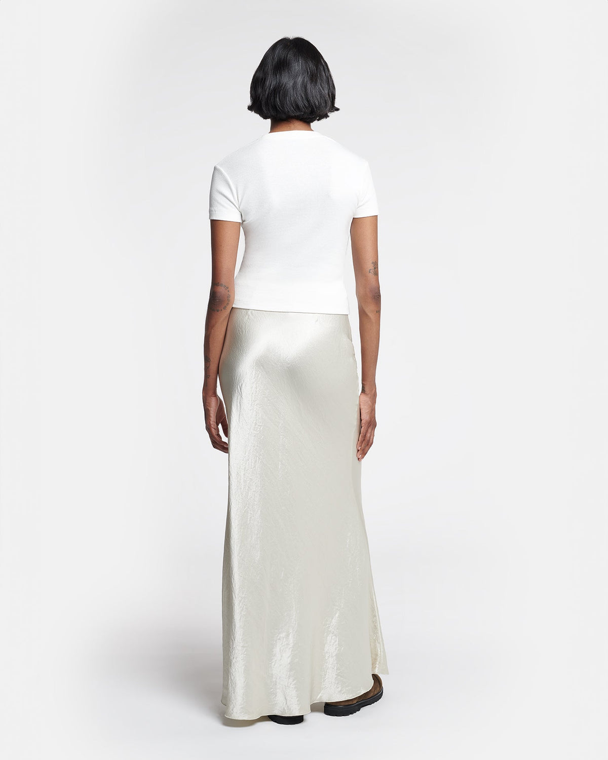 Axton Cropped t-shirt - Off White | Nanushka