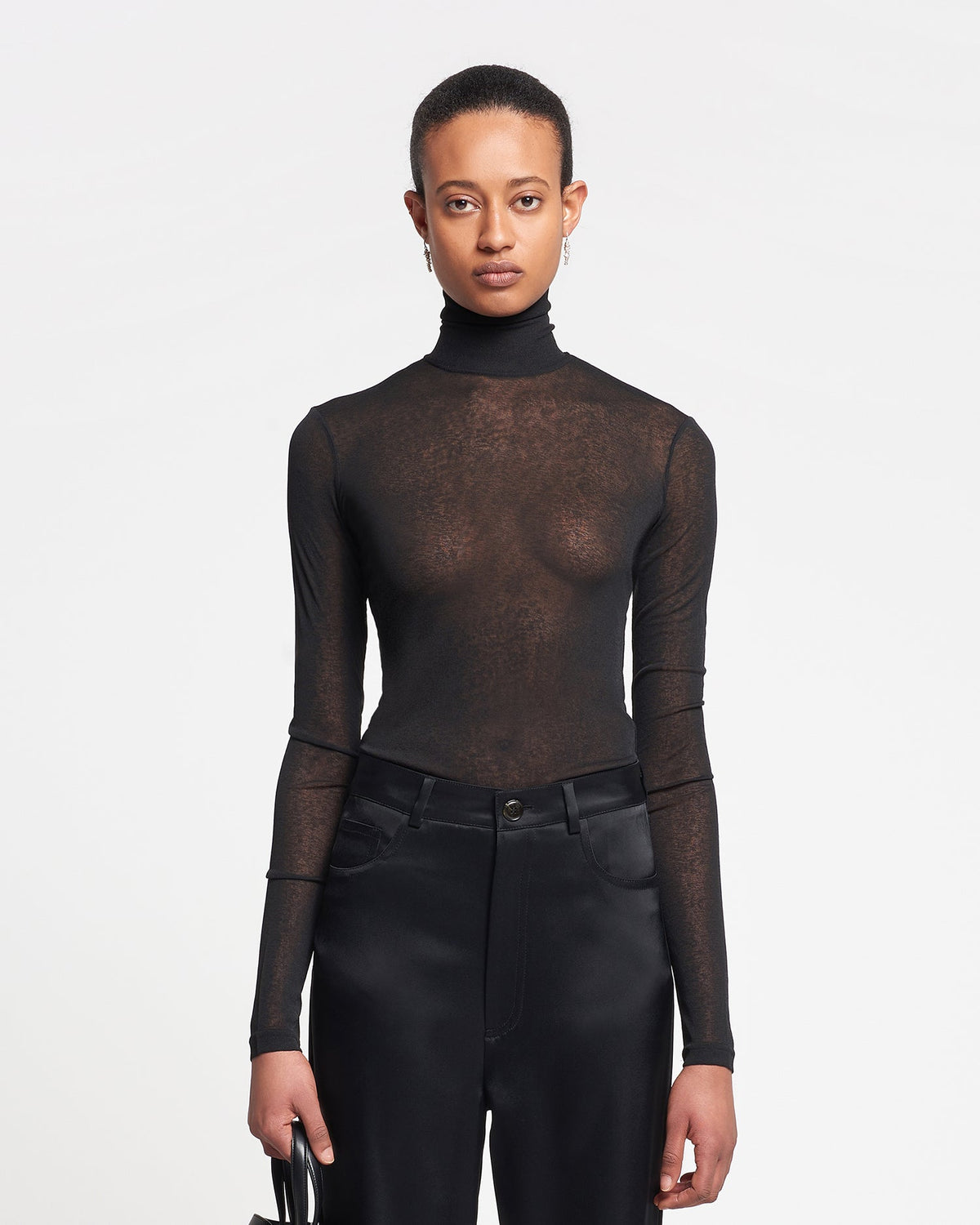 Harri Turtleneck top - Black | Nanushka