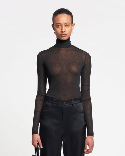 Harri Turtleneck top - Black | Nanushka