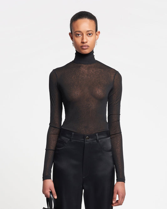 Harri Turtleneck top - Black | Nanushka