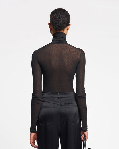 Harri Turtleneck top - Black | Nanushka