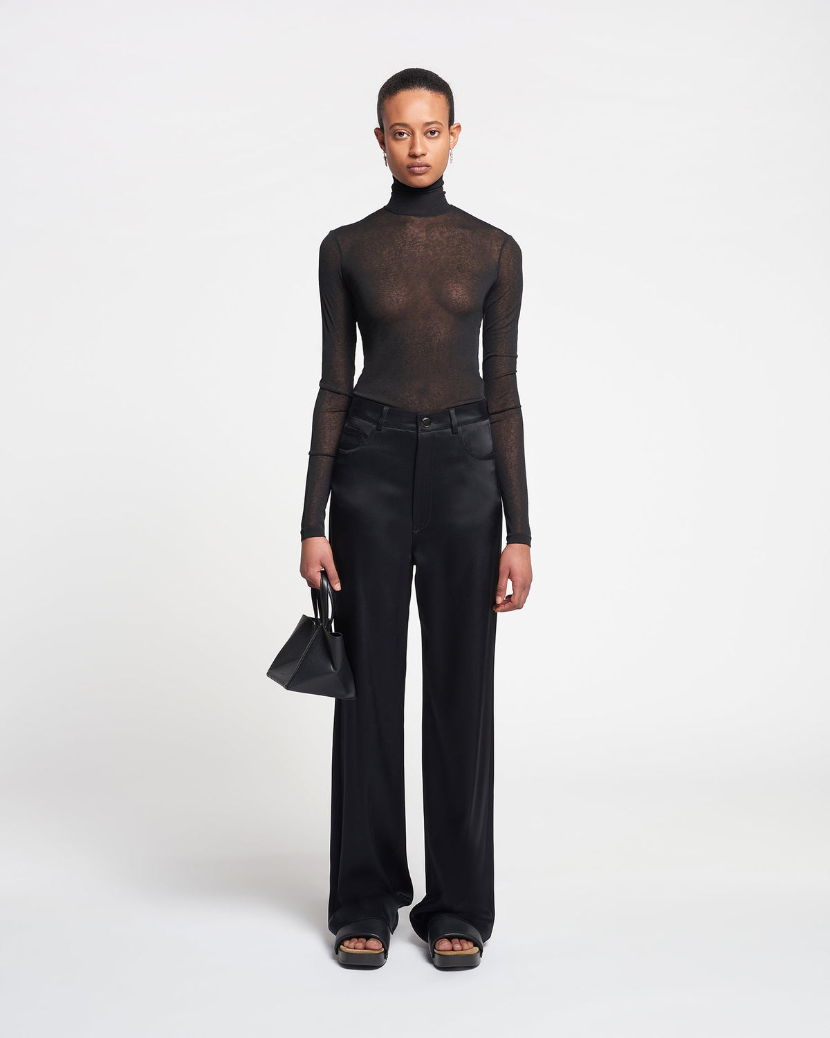 Harri Turtleneck top - Black | Nanushka