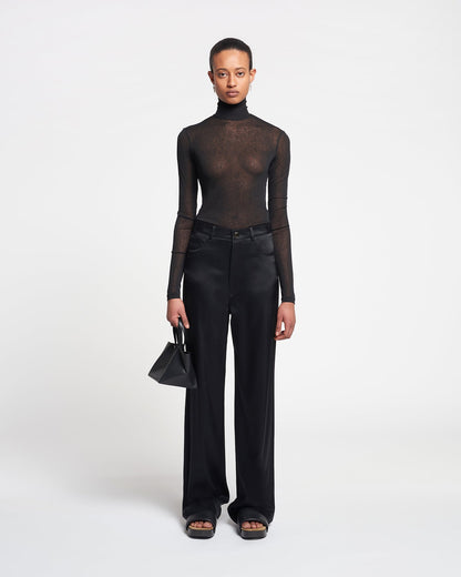 Harri Turtleneck top - Black | Nanushka
