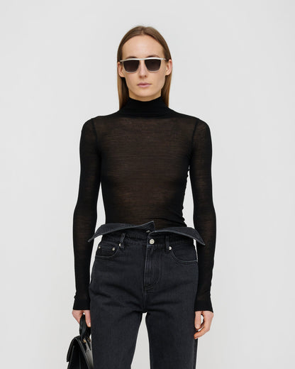 Harri Merino top - Black | Nanushka