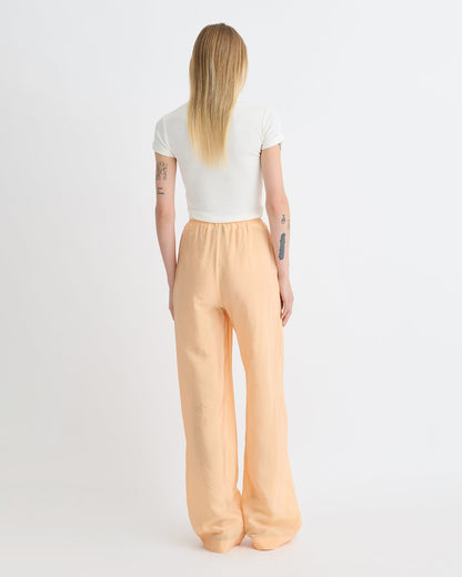 Arvenn Crepe Organza Pants - Apricot | Nanushka