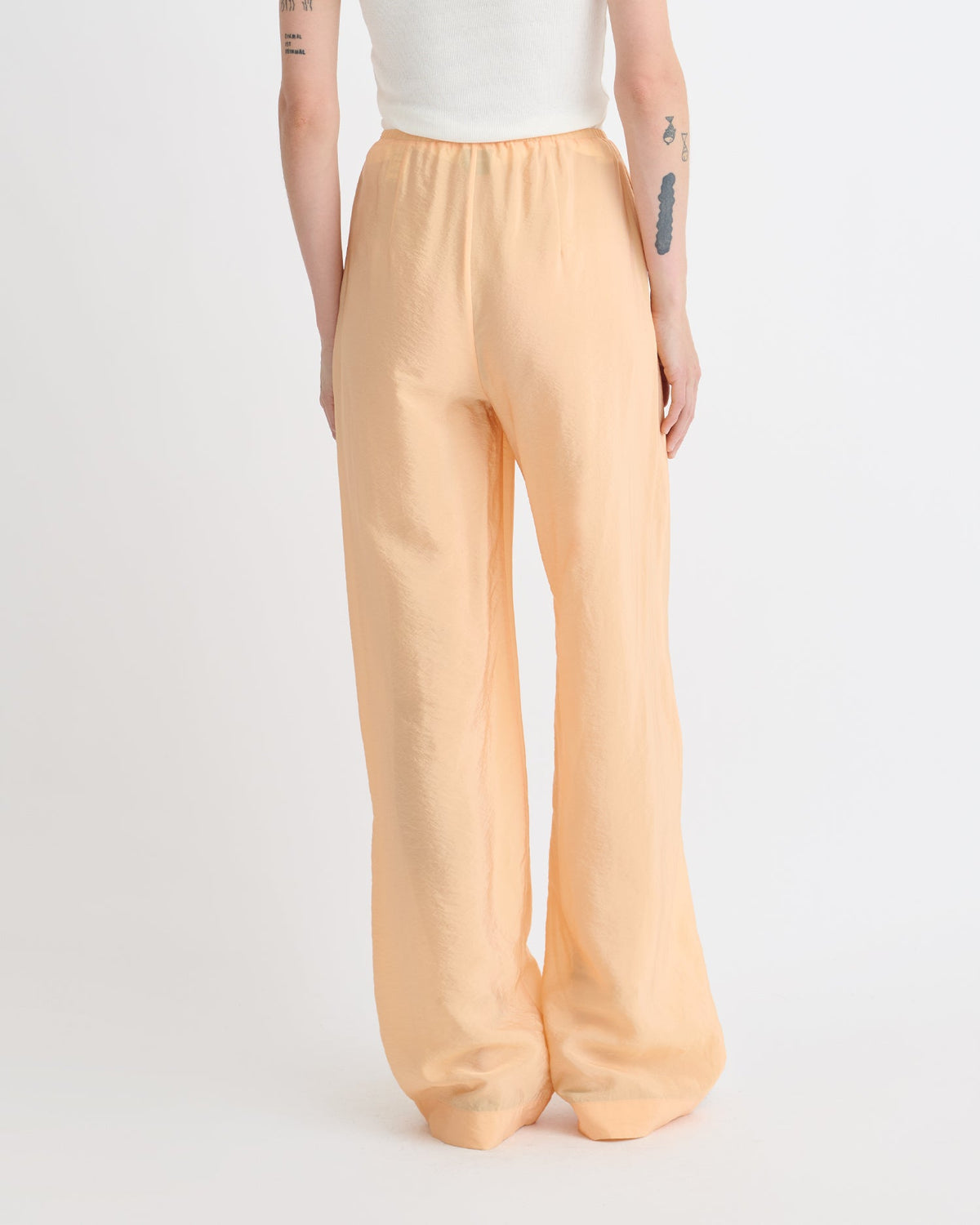 Arvenn Crepe Organza Pants - Apricot | Nanushka