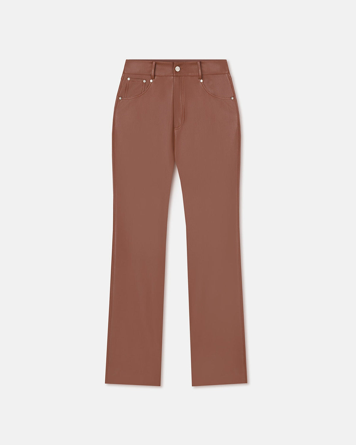 Jacoba Okobor™Alt-Leather Pants - Henna | Nanushka