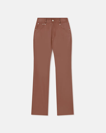 Jacoba Okobor™Alt-Leather Pants - Henna | Nanushka