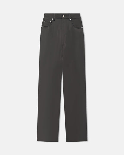 Tita Slip Satin Pants - Dark Green | Nanushka
