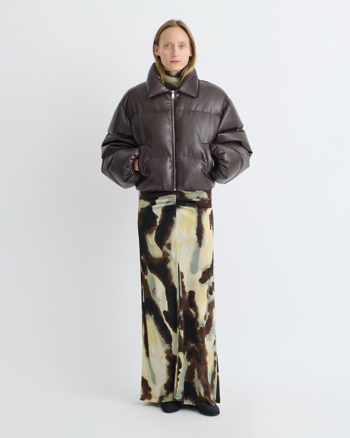 Juel Okobor Jacket - Coffee Ground | Nanushka
