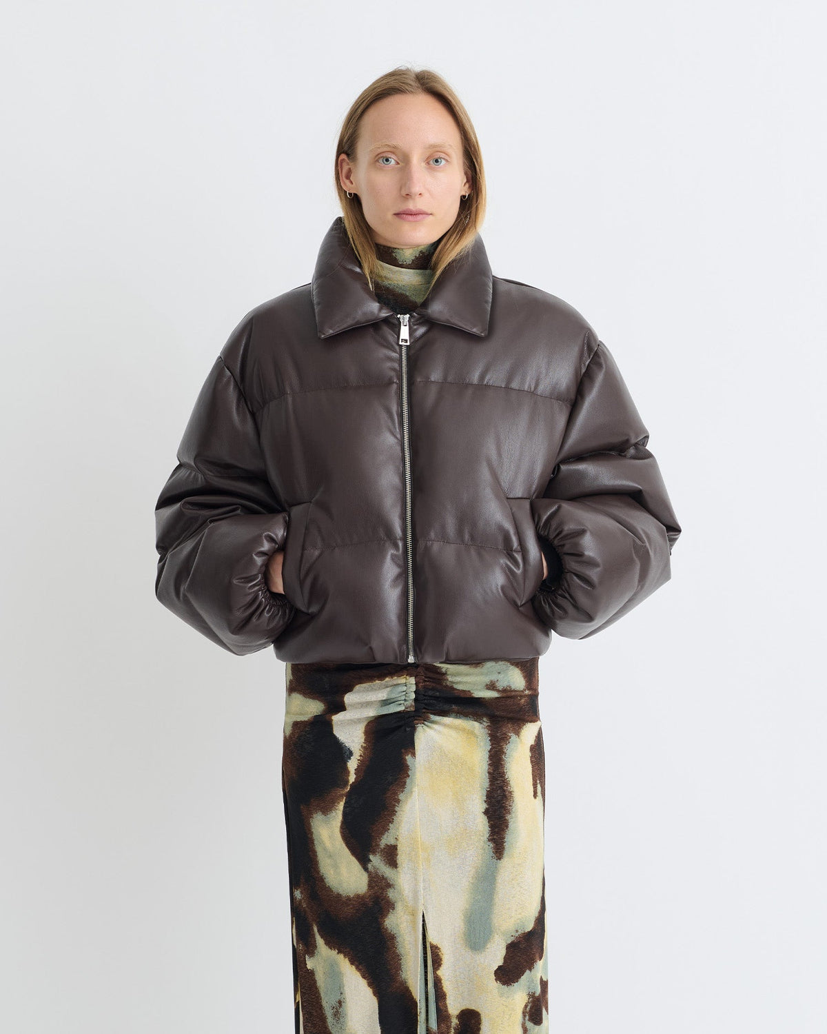 Juel Okobor Jacket - Coffee Ground | Nanushka