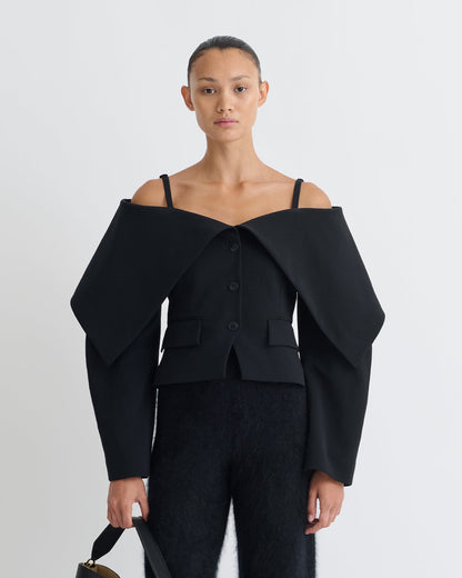 Amantha Structured blazer - Black | Nanushka