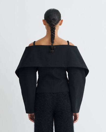 Amantha Structured blazer - Black | Nanushka