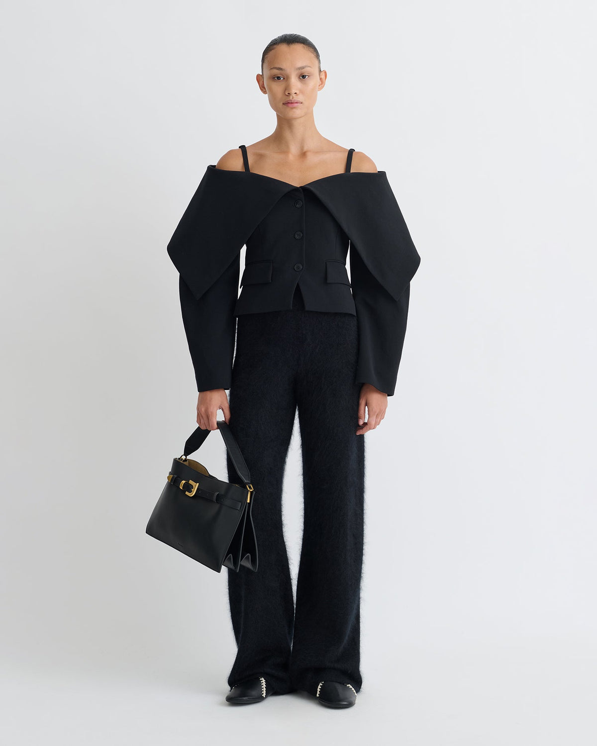 Amantha Structured blazer - Black | Nanushka