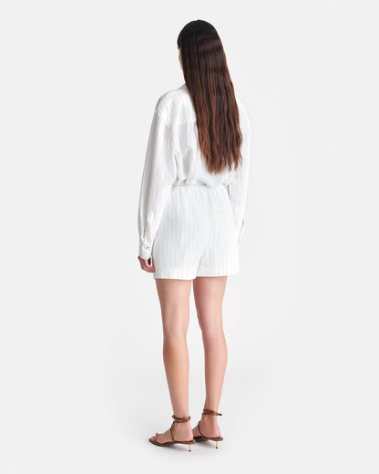 Dylla Relaxed shorts - White | Nanushka
