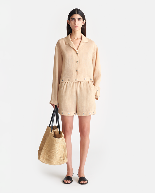 Dylla Relaxed shorts - Wax | Nanushka