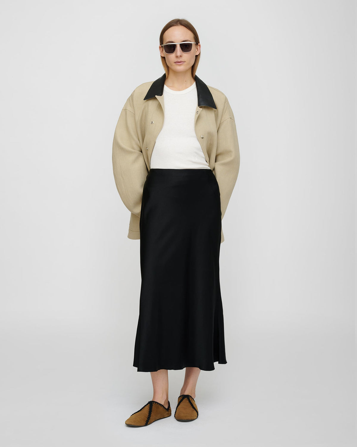 Razi Midi skirt - Black | Nanushka