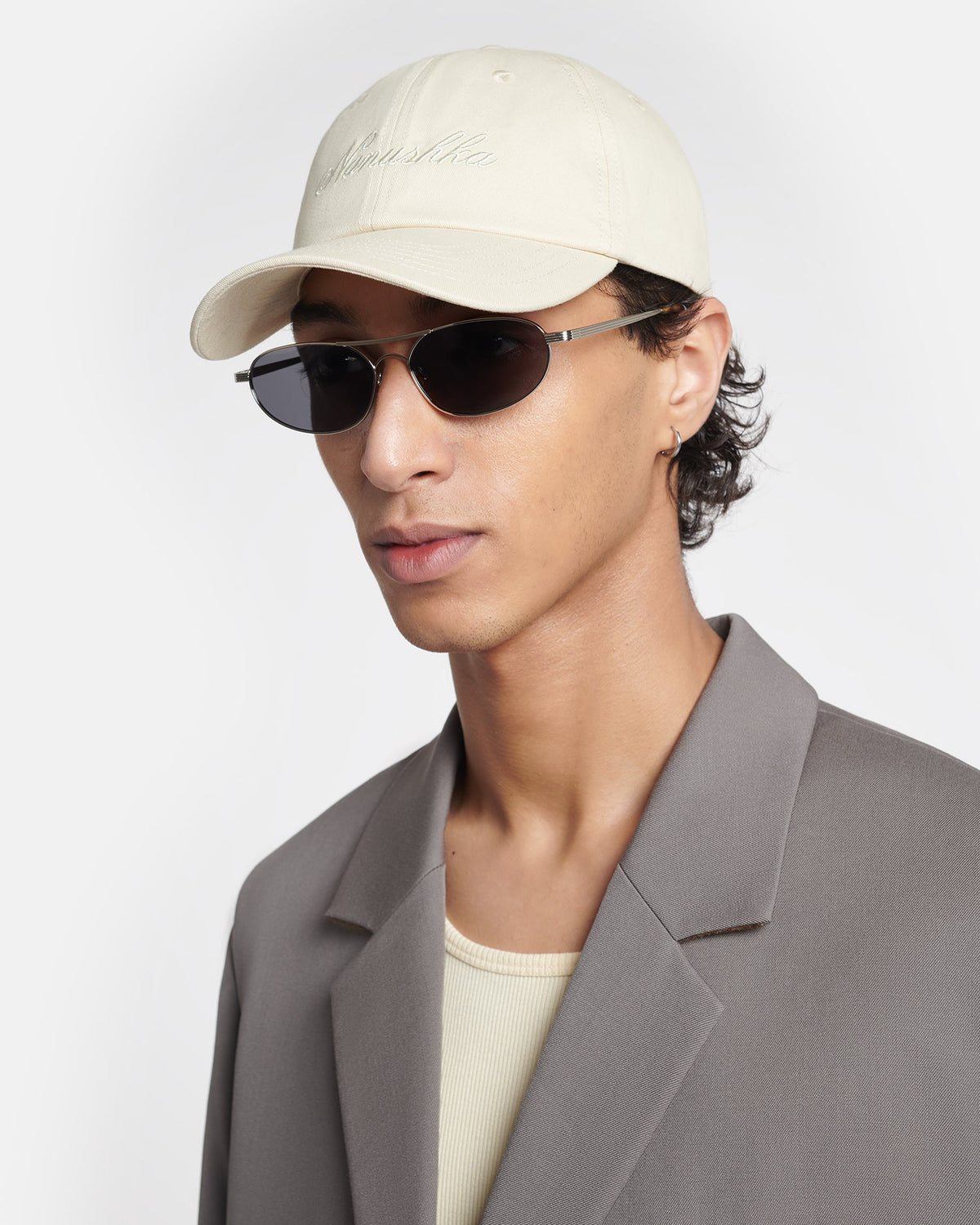 Val Baseball cap - Creme | Nanushka