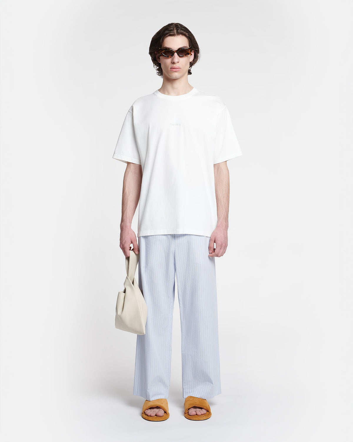 Reece Embroidered T-shirt - Off White | Nanushka