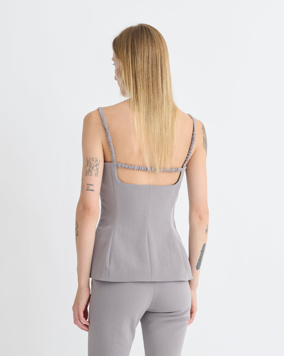 Laree Structured top - Grey | Nanushka
