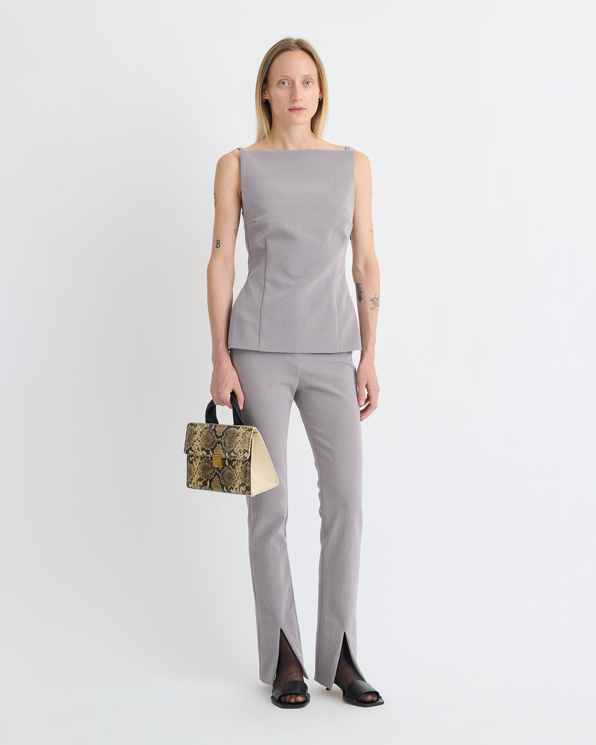 Laree Structured top - Grey | Nanushka