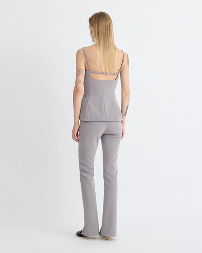 Laree Structured top - Grey | Nanushka