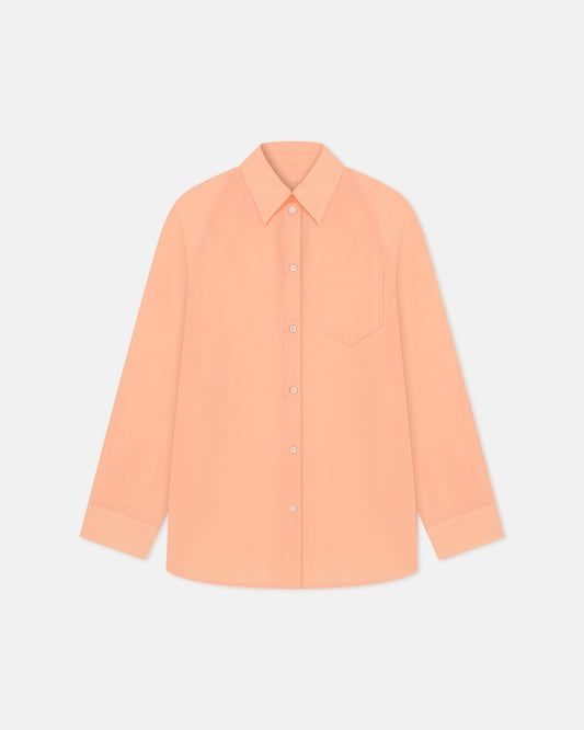 Arleen Crepe Organza Shirt - Apricot | Nanushka