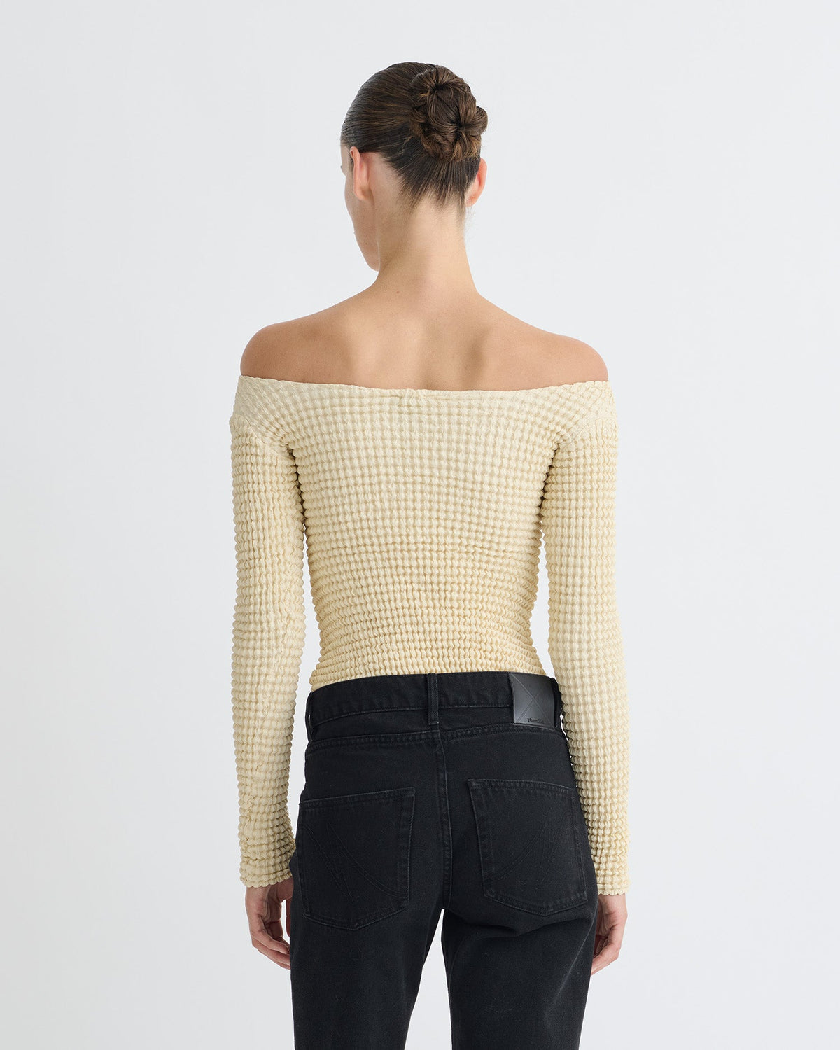Elita Long sleeve top - Oat | Nanushka