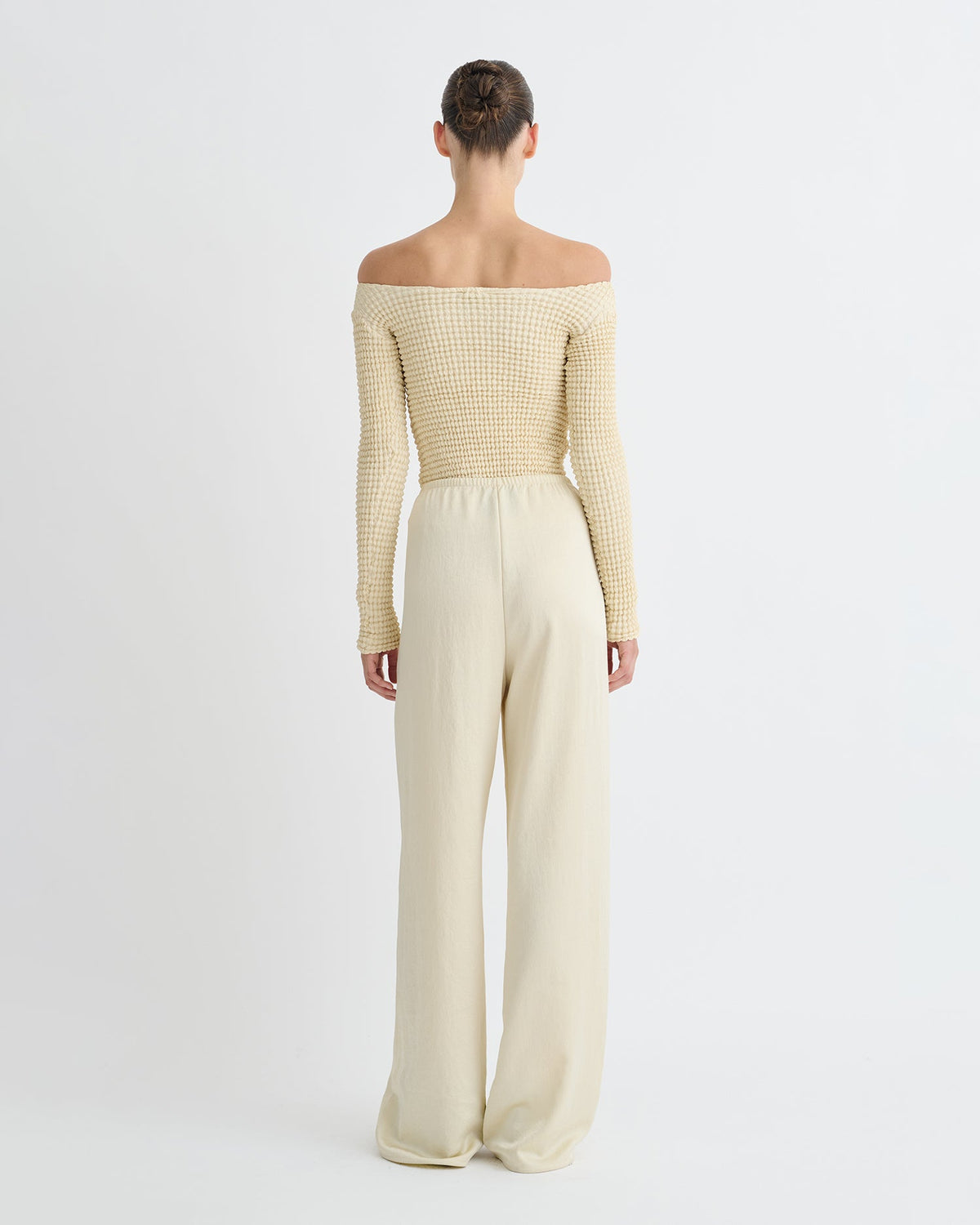 Elita Long sleeve top - Oat | Nanushka